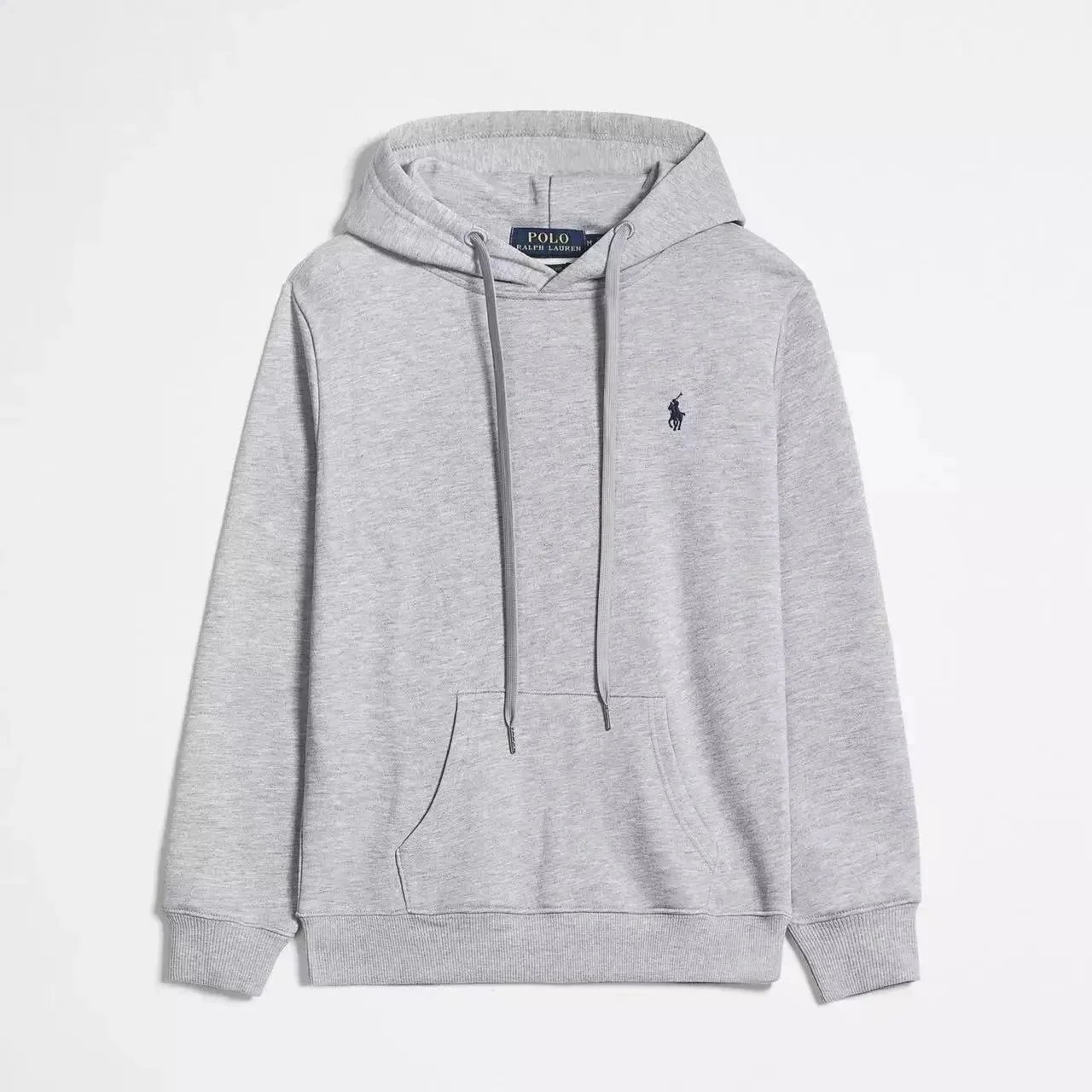 Grey pullover hoodie